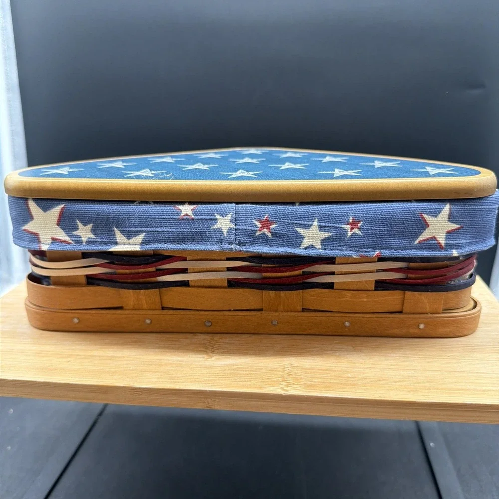 Longaberger 2009 Presidential Inaugural Basket WoodCrafts Lid Pewter Tie On